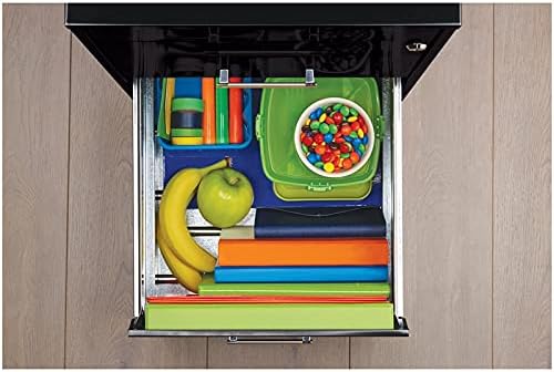 Black 18in Deep 3 Metal Organizer Pencil Drawer Vertical File Cabinet T465