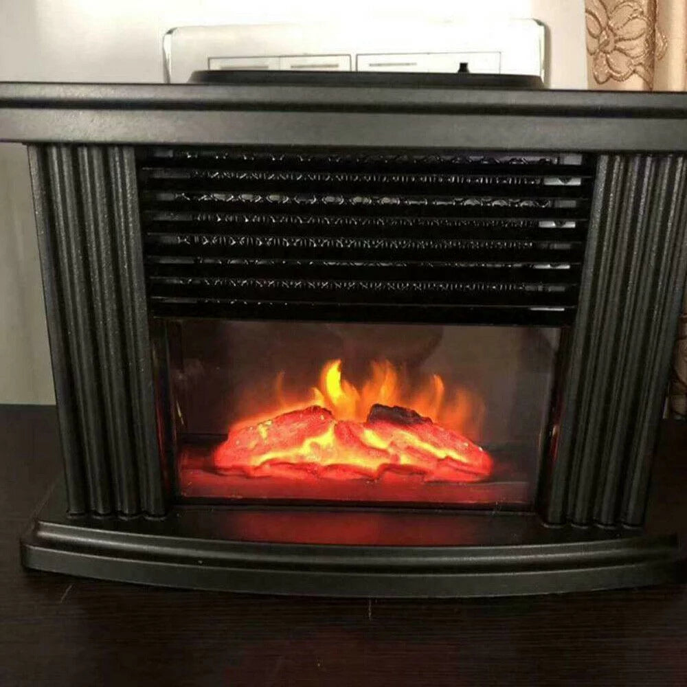 1000W Mini Electric Fireplace Stove Heater H74410
