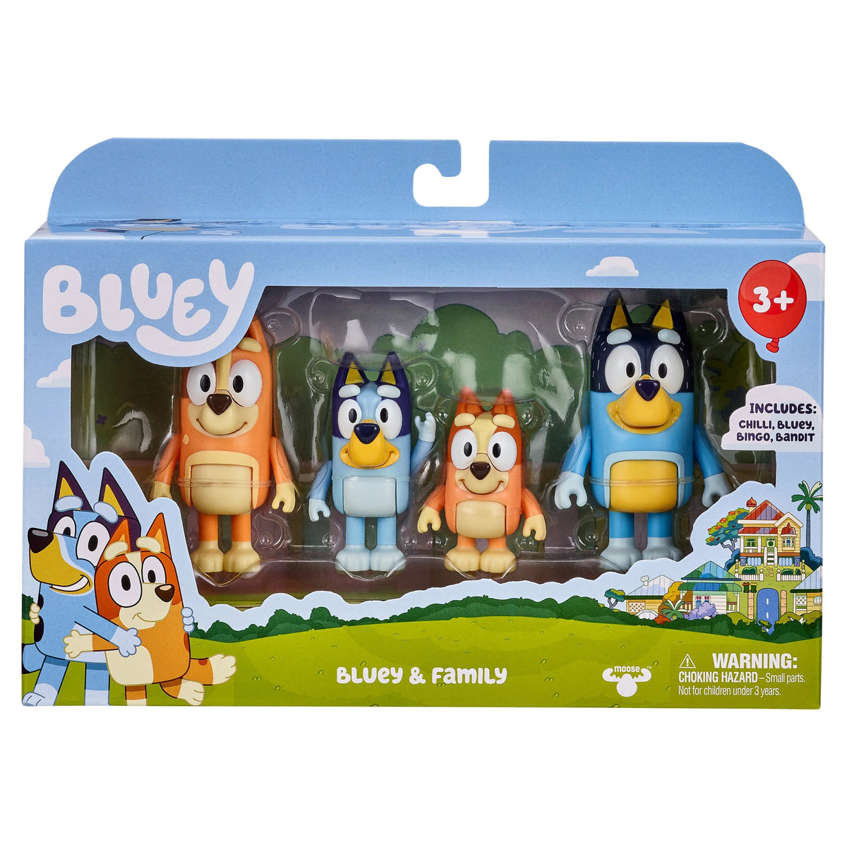 Bluey Family 4-Pack Toddler Toy B58366