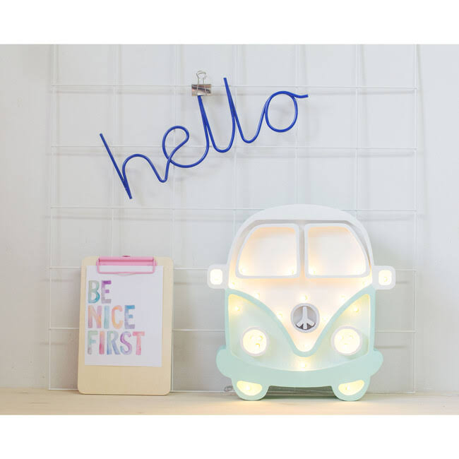 White Mint Camper Van Lamp N7432