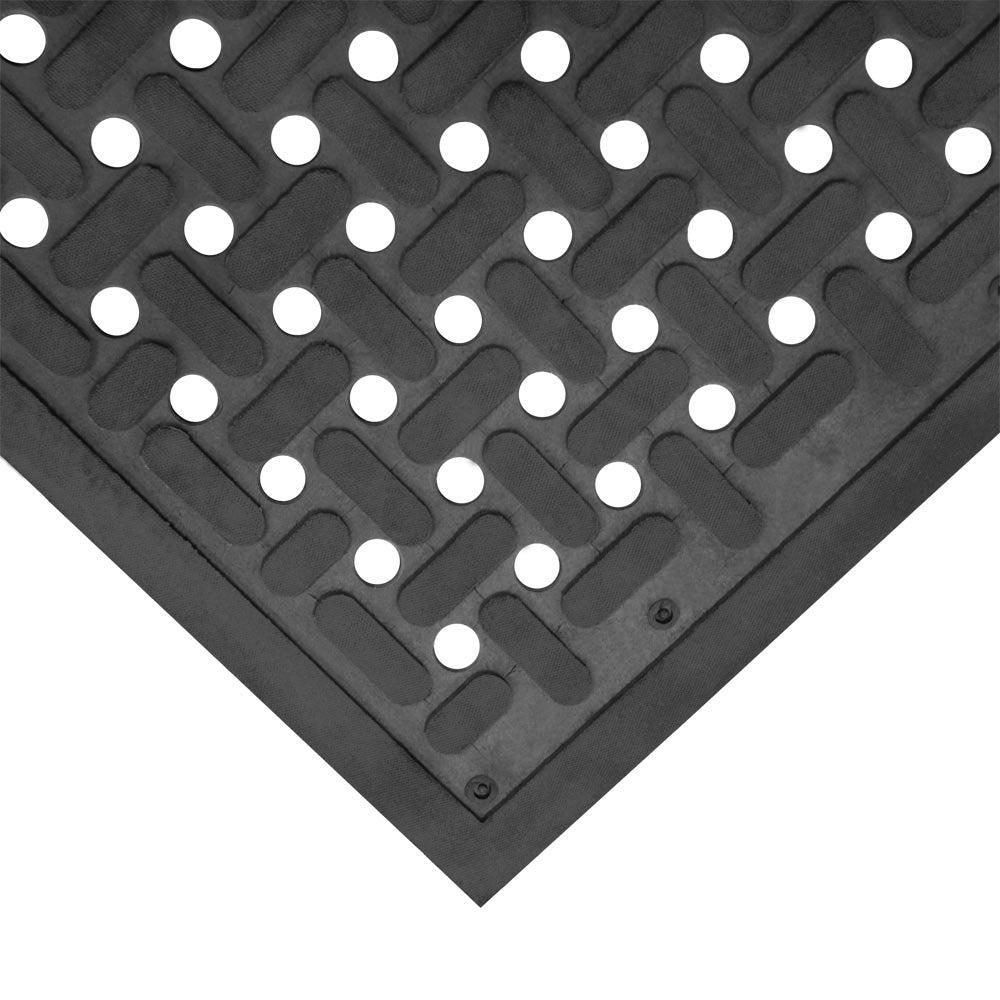 Anti-Slip Grease Proof Kitchen Mat, 3/8 x 36 x 60, Black Z12436