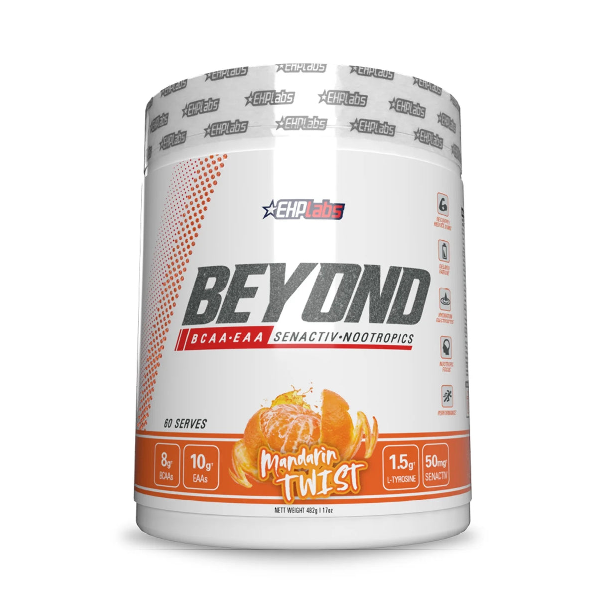 BCAA Powder Amino Acids Supplement 60 Servings Raspberry J9549