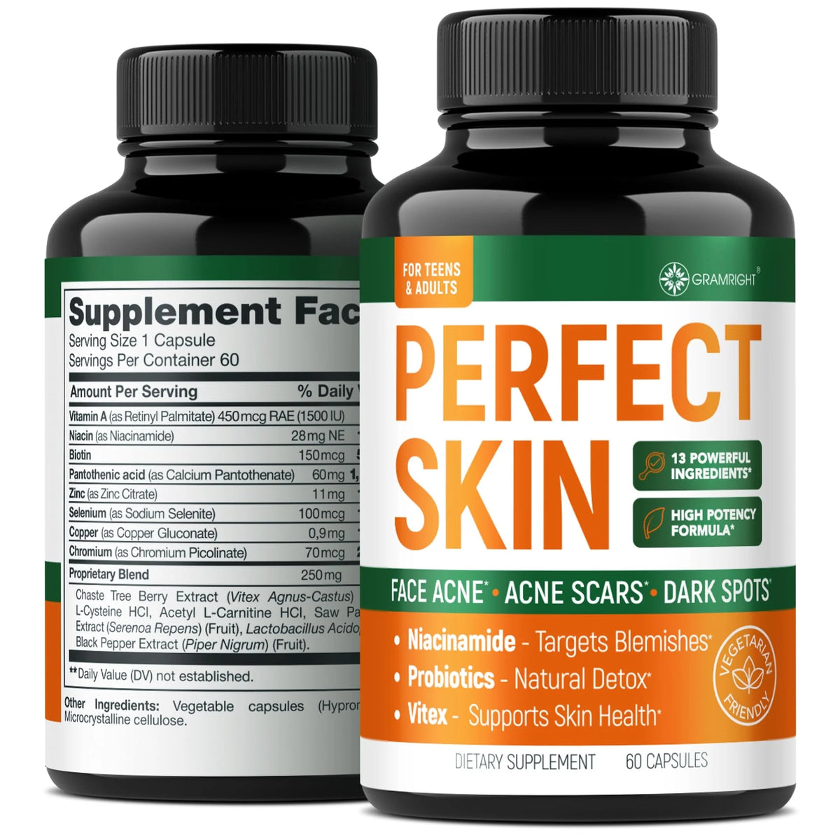 Acne Pills with Vitamin Complex & Zinc O243