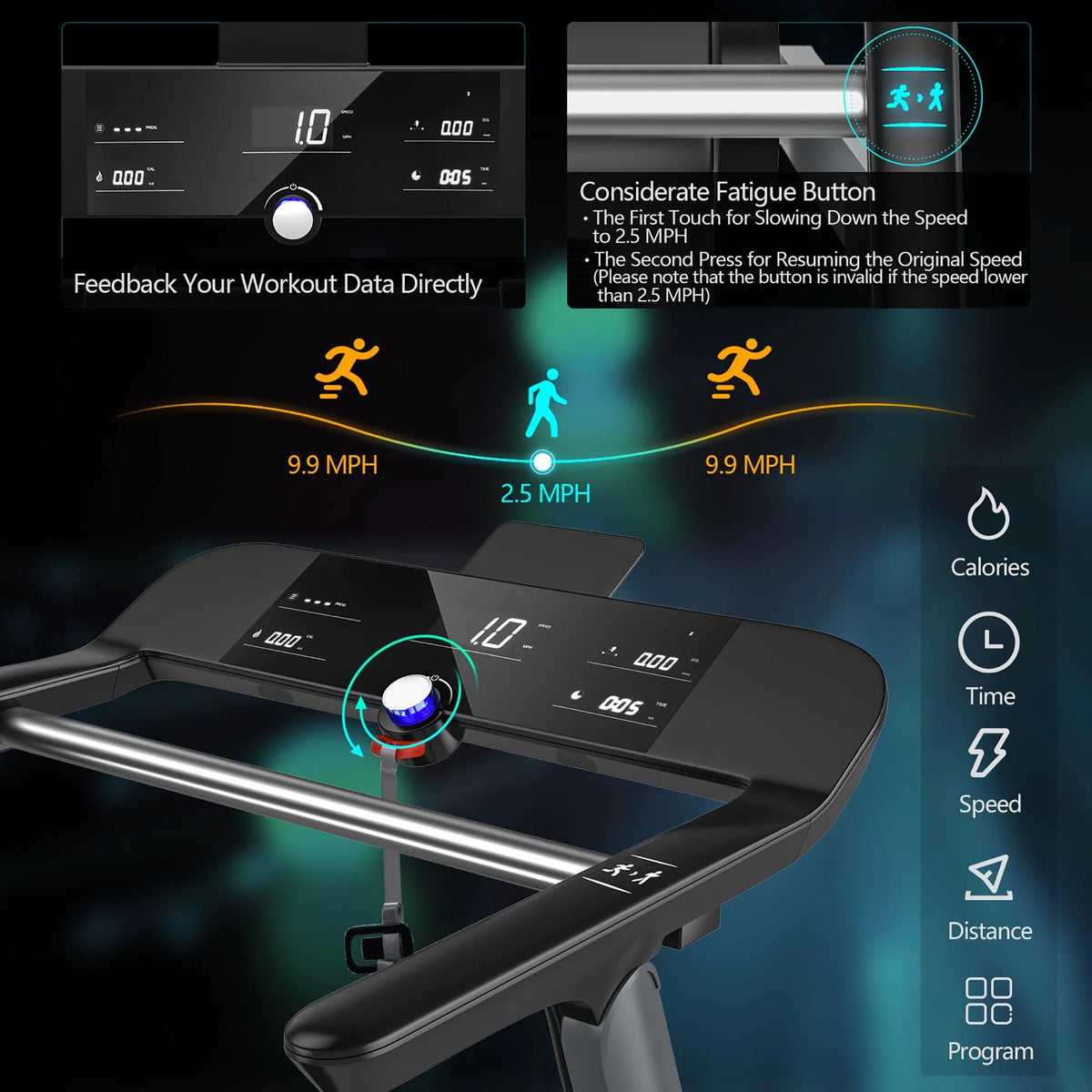Folding Electric Treadmill F5979