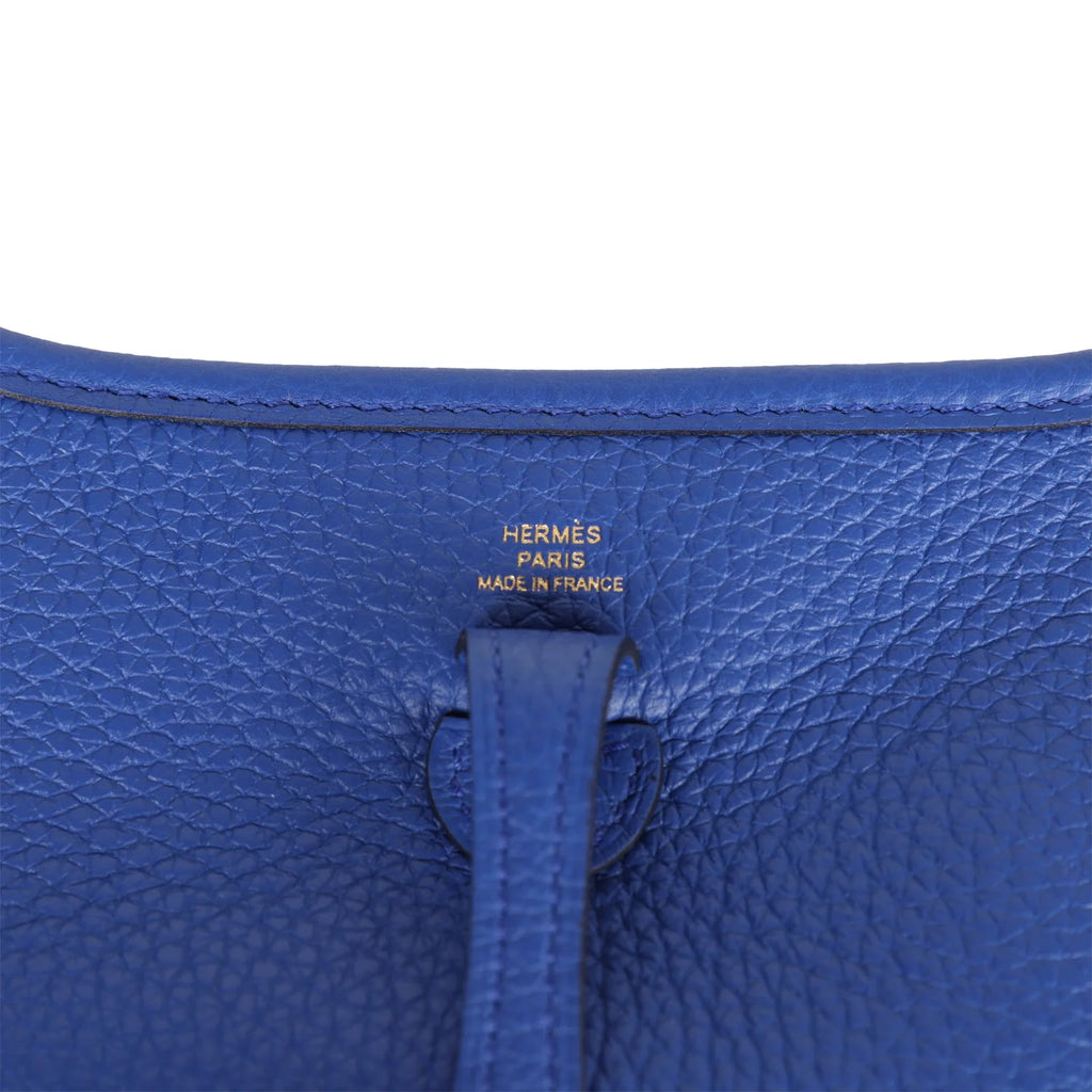 Bleu Royal Clemence Leather Bag I4033