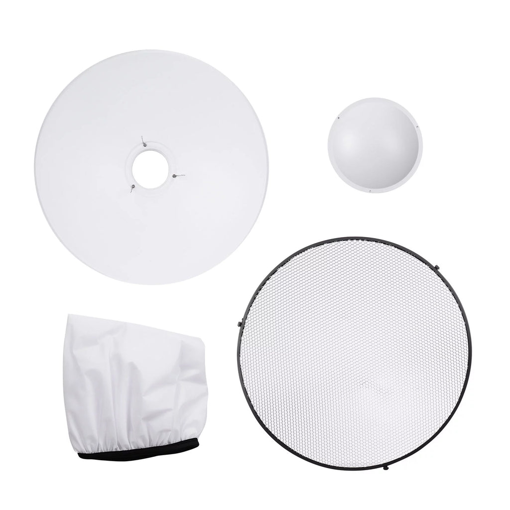 22 Inch Beauty Dish Reflector Diffuser with Honeycomb for Bowens Mount D3025