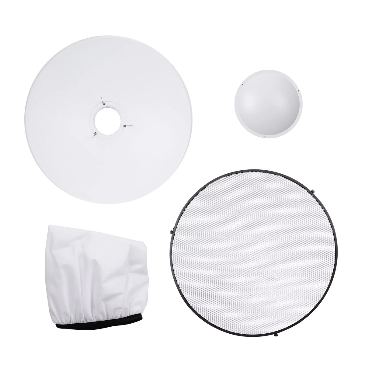 22 Inch Beauty Dish Reflector Diffuser with Honeycomb for Bowens Mount D3025