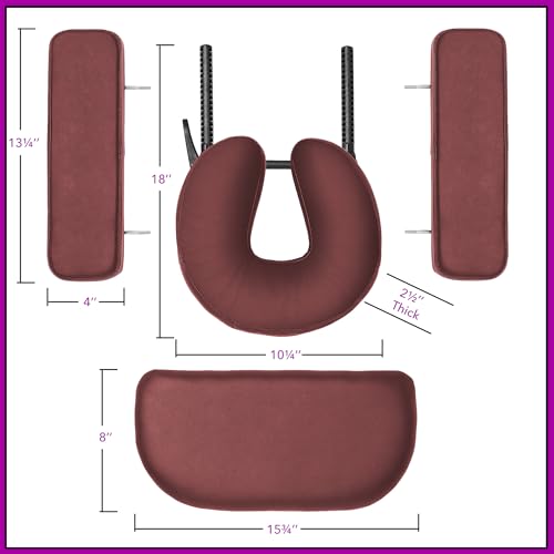 Lightweight Bi-Fold Memory Foam Massage Table with Carrying Case V532286