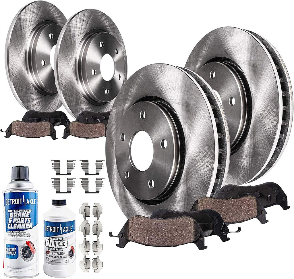 10pc Front and Rear Disc Rotor and Brake Pad Set J82789