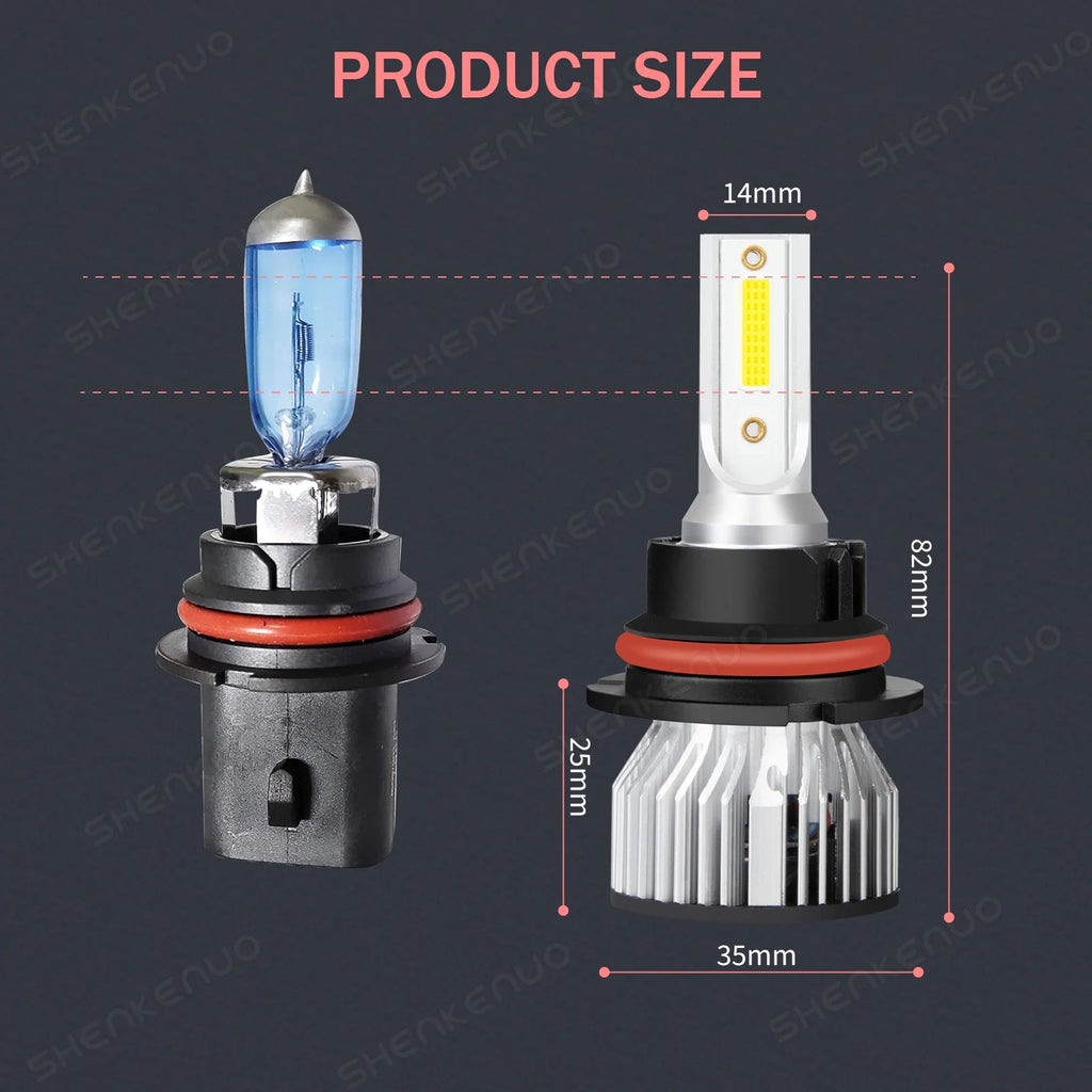 4x LED Headlight Hi/Lo Beam + Fog Light Bulbs U23366