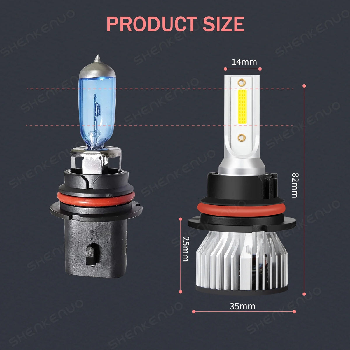 4x LED Headlight Hi/Lo Beam + Fog Light Bulbs U23366