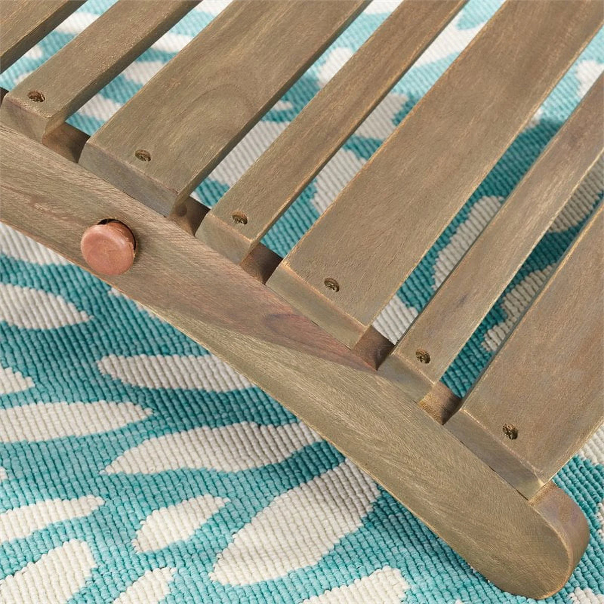 Acacia Wood Foldable Chaise Lounge M732