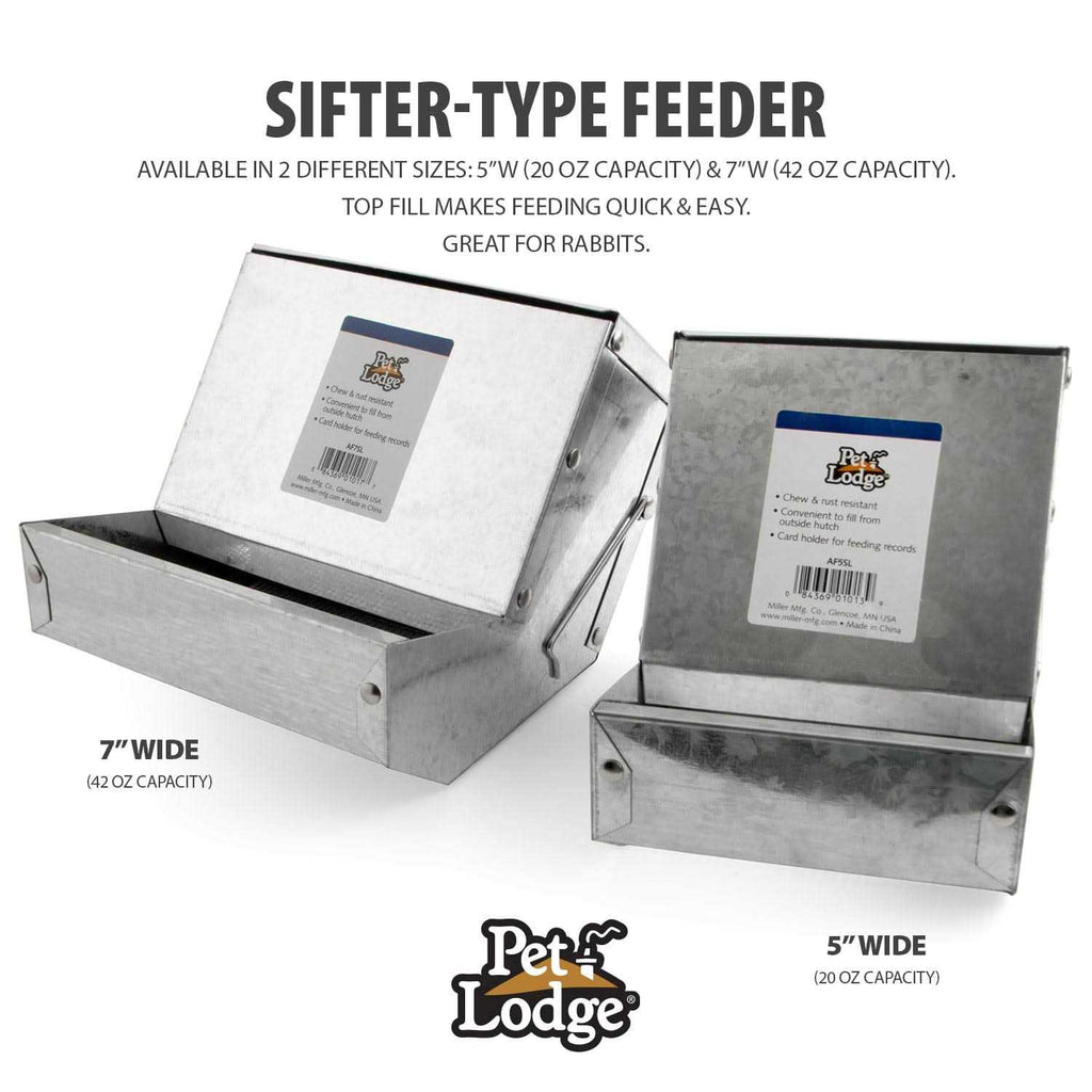 Pet Feeder with Sifter Bottom & Lid R8867