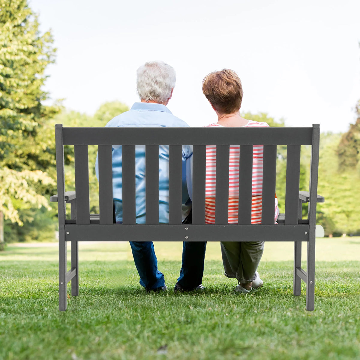 All-Weather HDPE 2-Person Outdoor Bench K907734