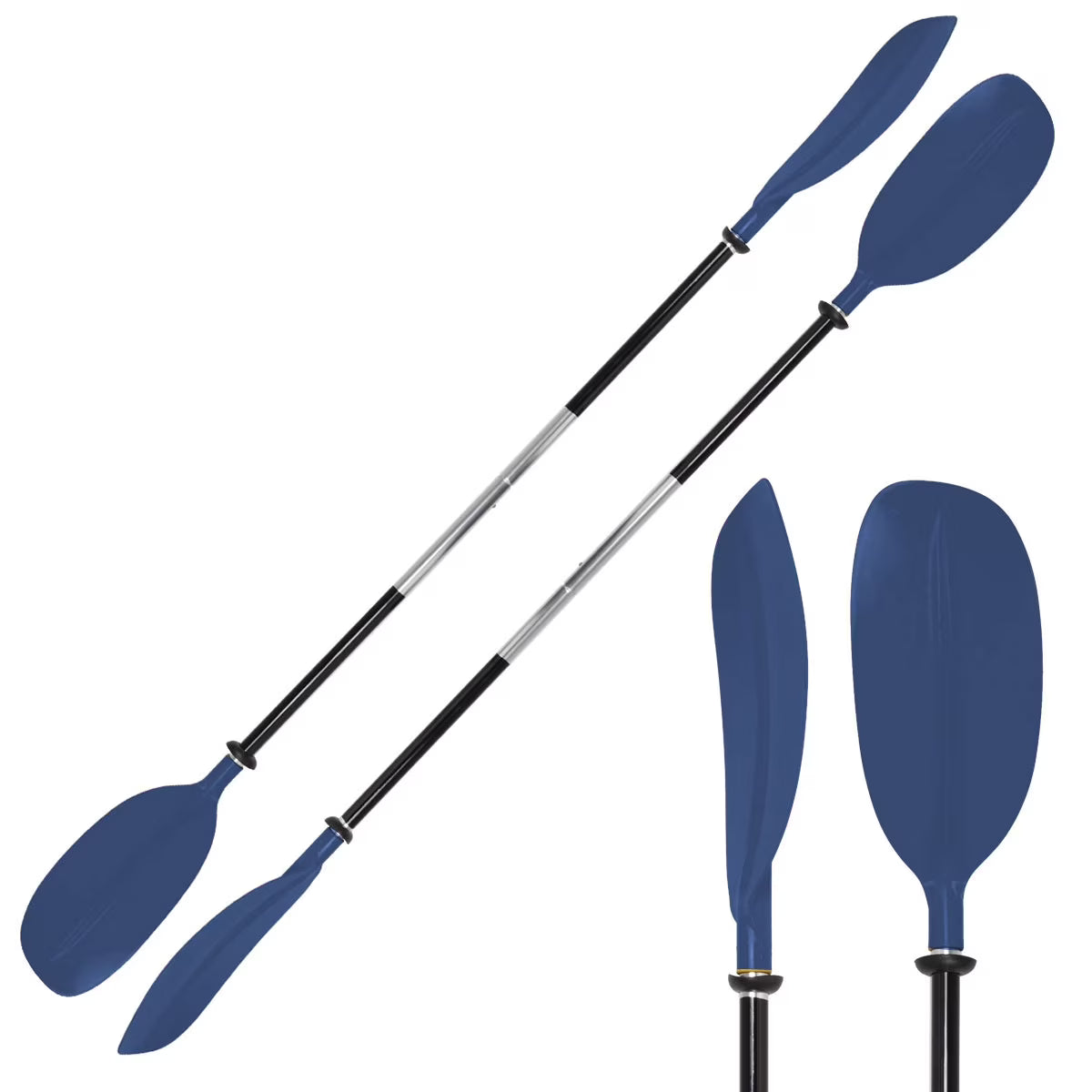 Blue 86.8" 2 Piece Aluminum Kayak Paddle O507