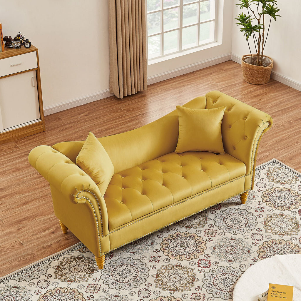 Velvet U Shape Backrest Sofa with Storage J6829