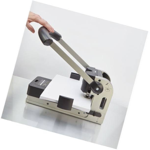 Extra Heavy-Duty Two-Hole Punch, 300 Sheets, Gray Q698