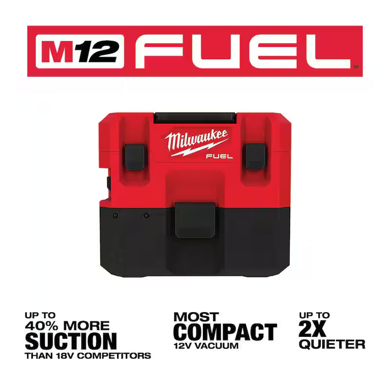 12-Volt Cordless Wet/Dry Shop Vacuum with Compact Inflator M250256