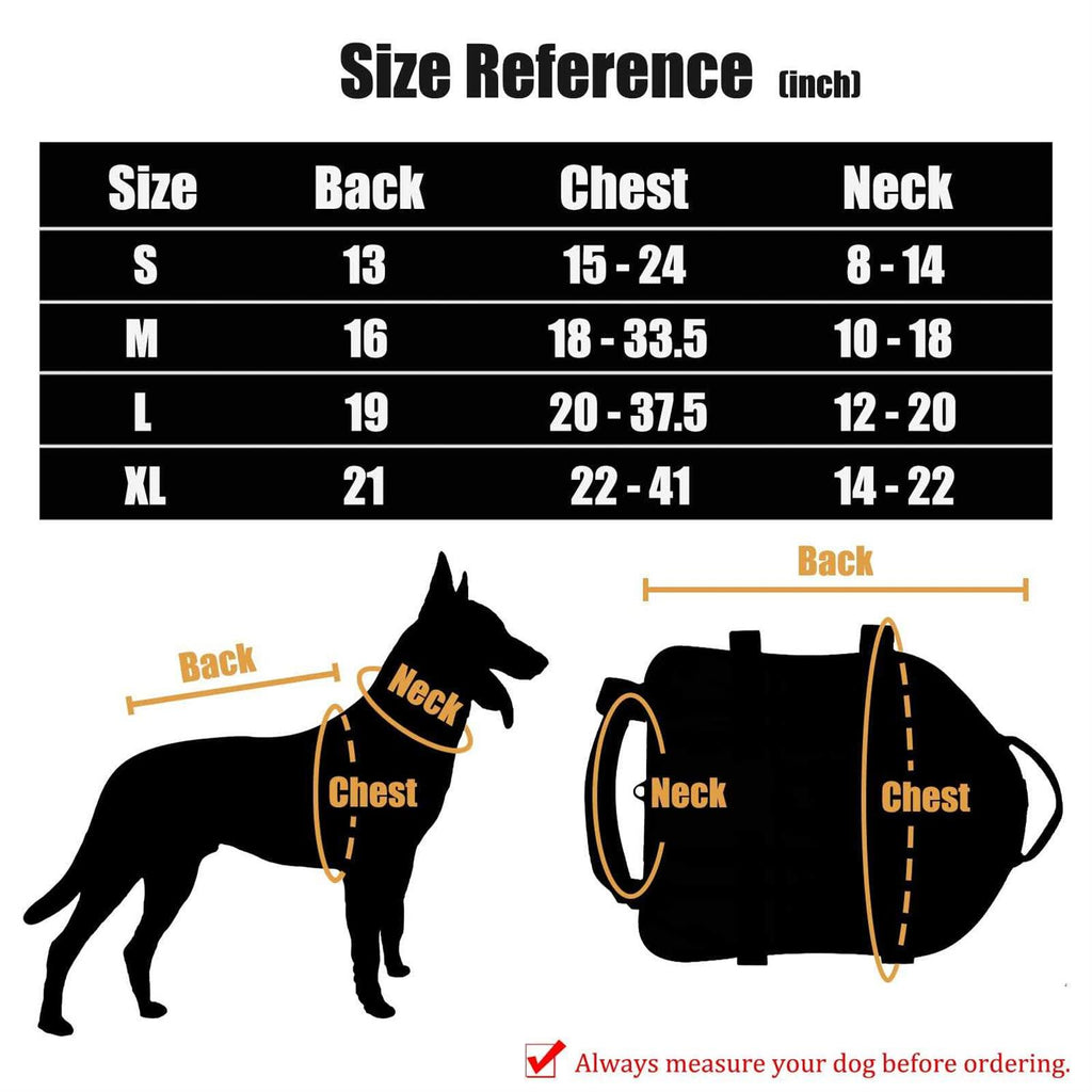 Tactical Dog Harness with Pouches K63704