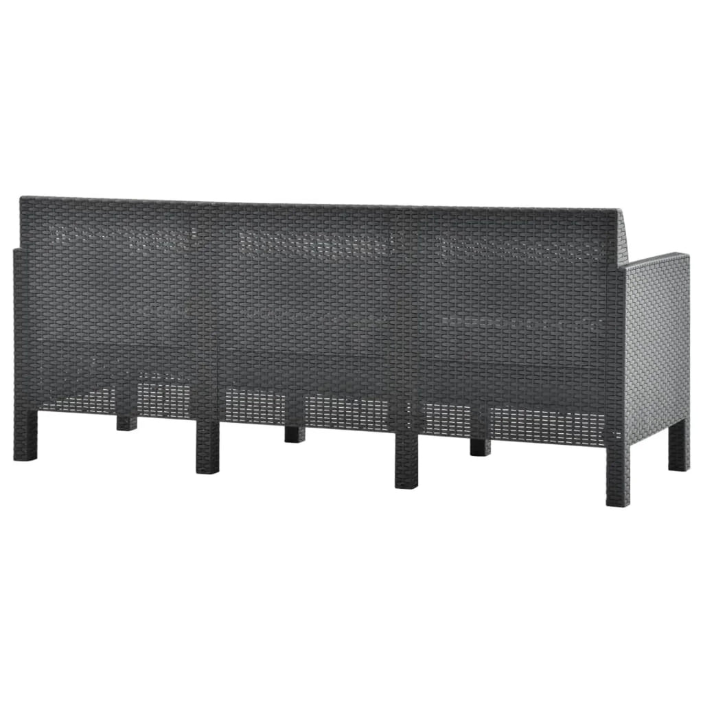 4 Piece Polypropylene Patio Lounge Set with Cushion N4268
