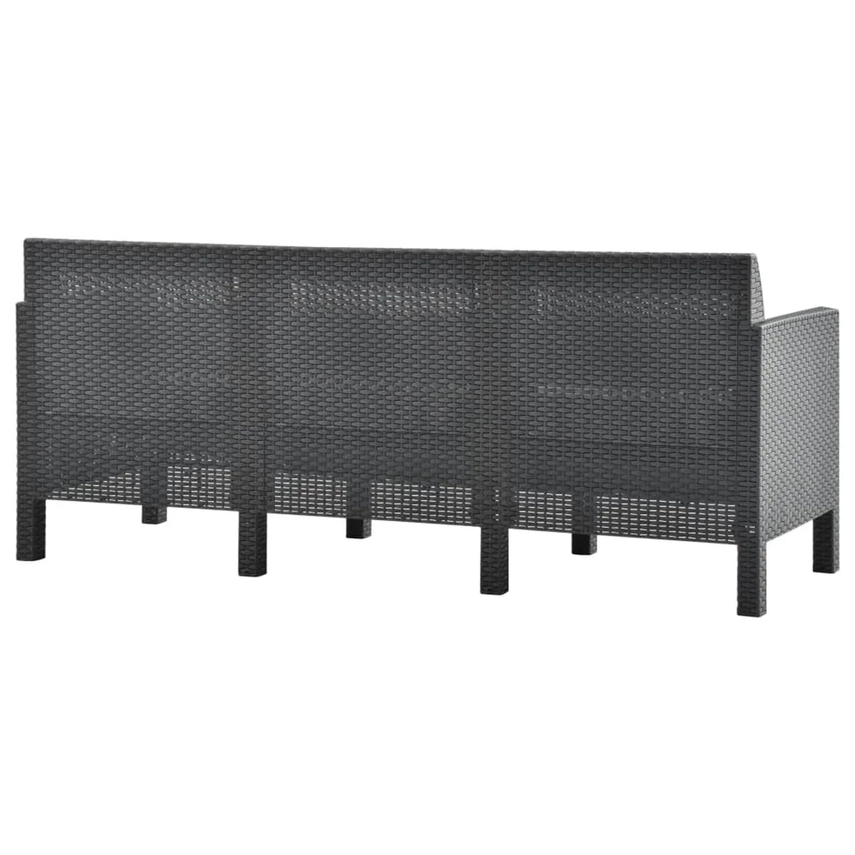 4 Piece Polypropylene Patio Lounge Set with Cushion N4268