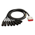 8 Channel DB25-XLR Male Snake Cable 10 ft. Z125