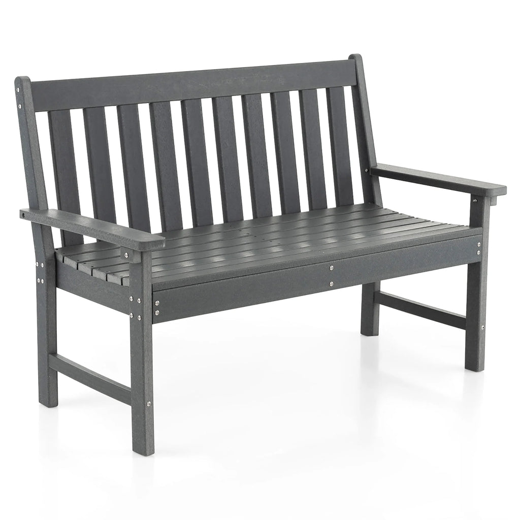 All-Weather HDPE 2-Person Outdoor Bench K907734