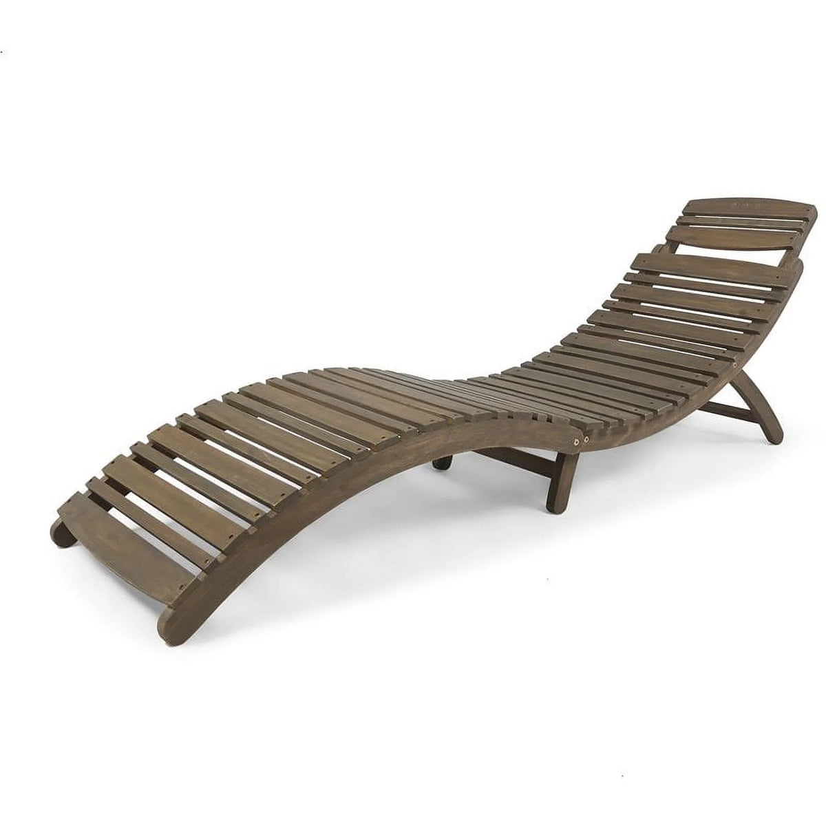 Acacia Wood Foldable Chaise Lounge M732