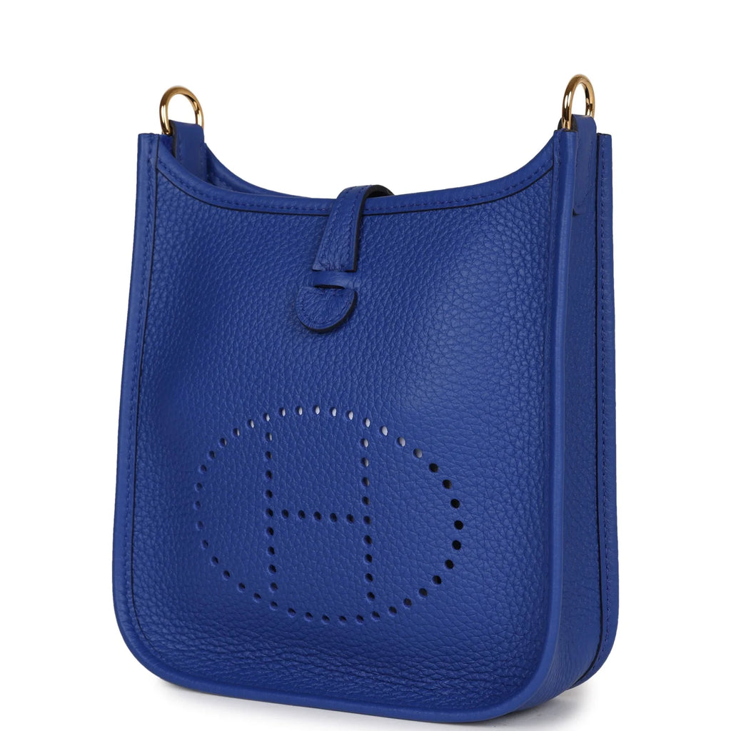 Bleu Royal Clemence Leather Bag I4033