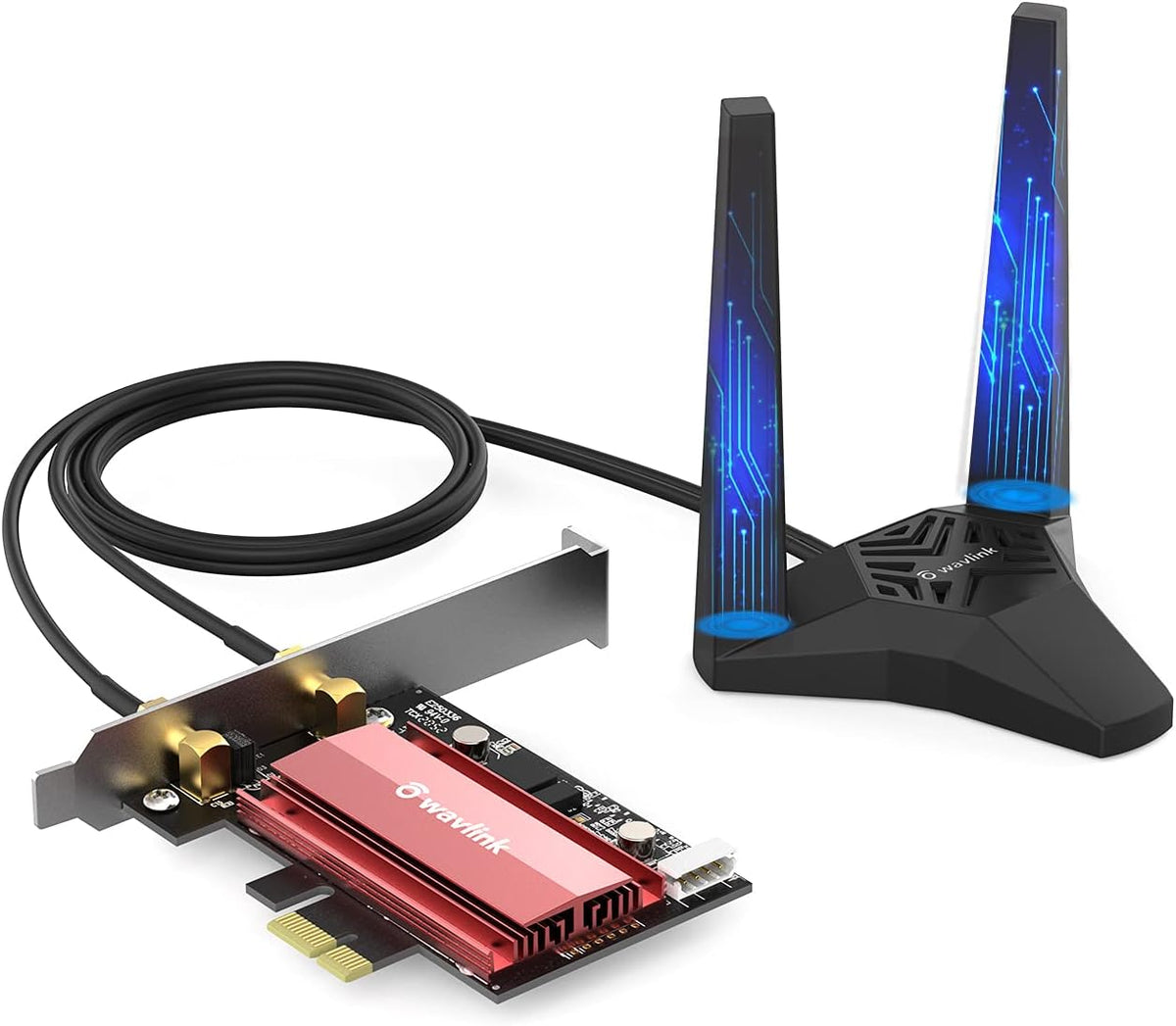 WiFi 6 AX3000 PCIe WiFi Card, Bluetooth 5.2, Dual Band Wireless Adapter, Pack of 2 V229603