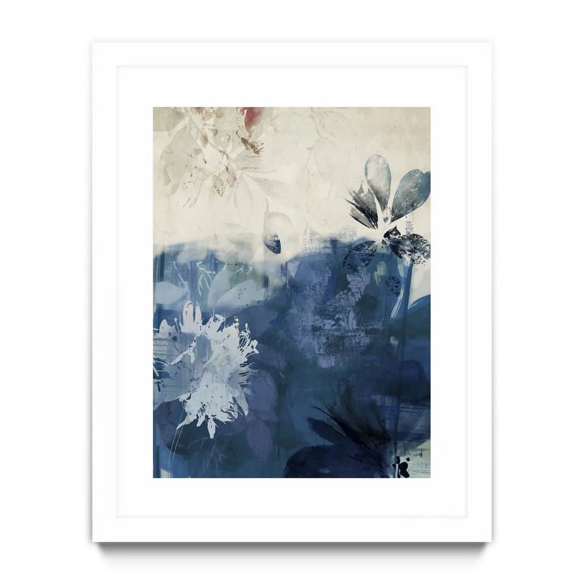 30x40 Matted and Framed in White A8927