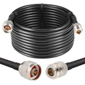 25ft N Male to N Female Coax Extension Cable, 50 ohm Low Loss T58798