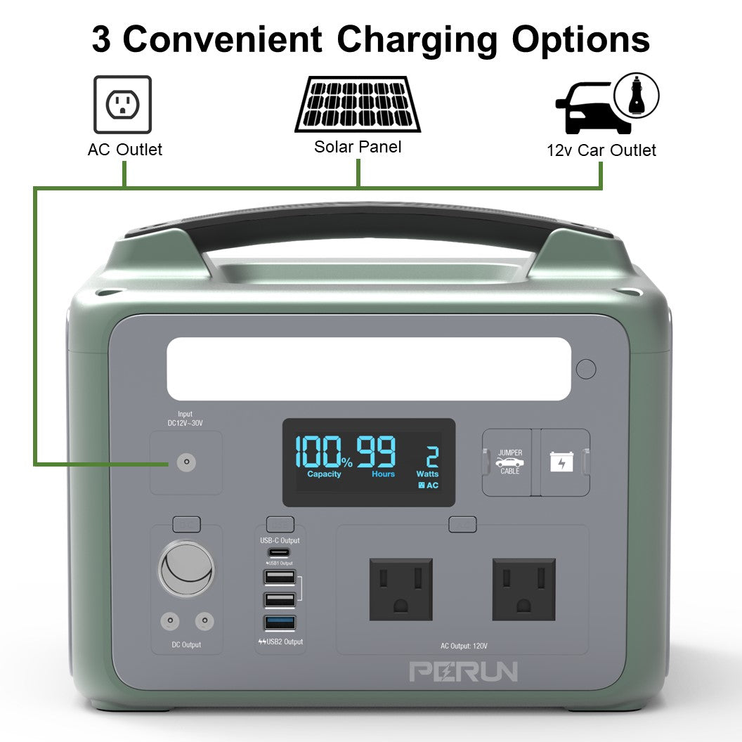1200 Peak Starting Watts 600W Continuous Portable Power Station I809