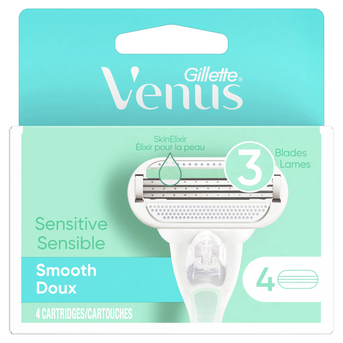 Sensitive Women's Razor Blade Refills, 4 Count T536373