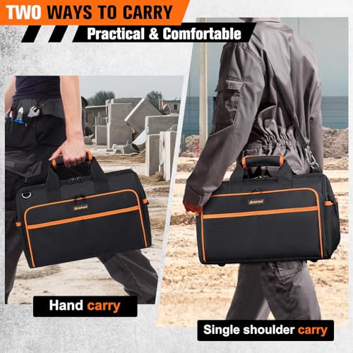 Heavy Duty 17.3-Inch 26-Pocket Waterproof Foldable Tool Bag K3165