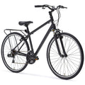 21-Speed Hybrid Road Bicycle Matte Black O114702