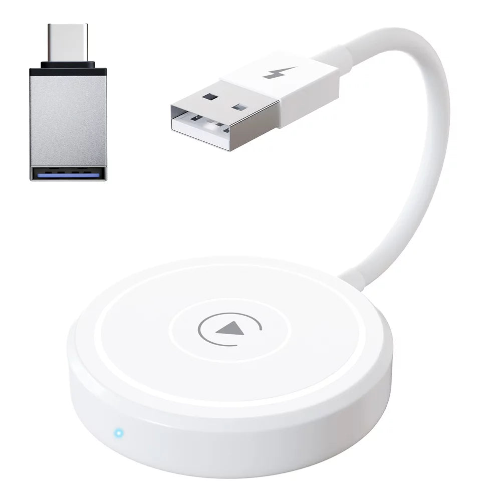 Car Adapter for Apple Cell Phone Carplay Wired to Wireless Smart Box C269