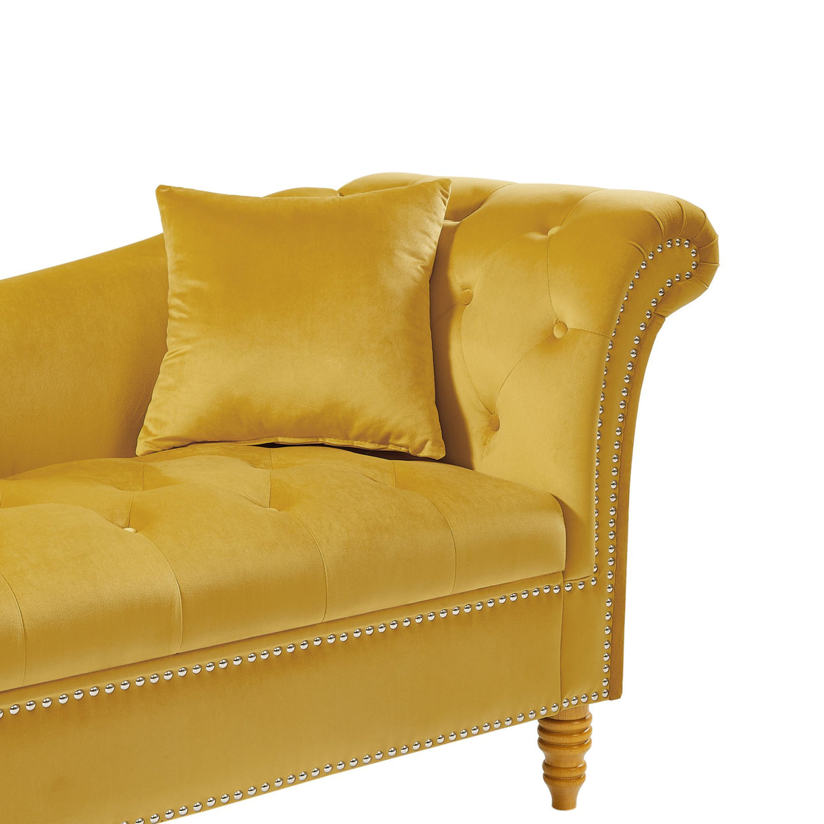 Velvet U Shape Backrest Sofa with Storage J6829