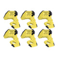 Bright Yellow Wedge Door Stop 6 Pack S827826