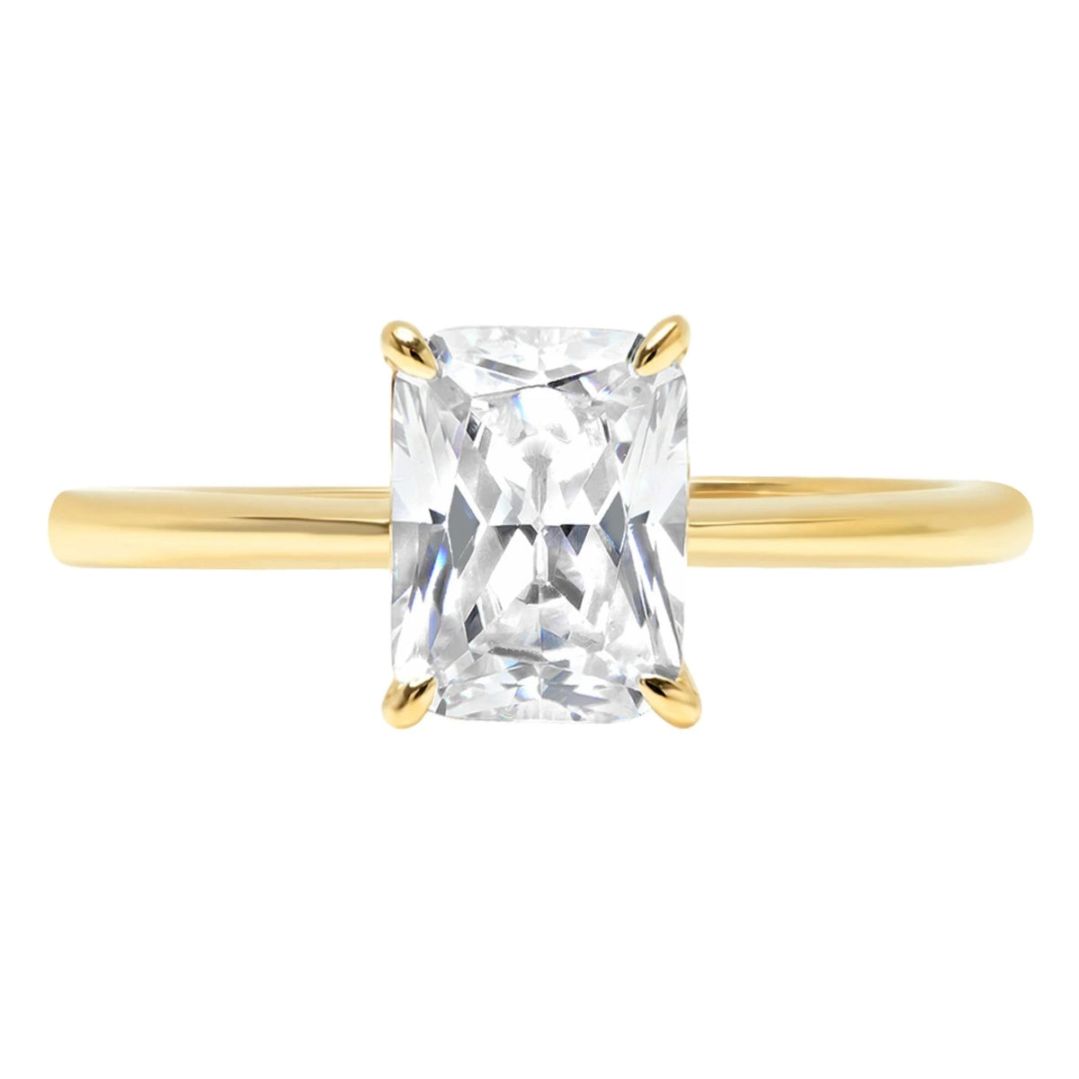 18K Yellow Gold Solitaire Engagement Ring G76420