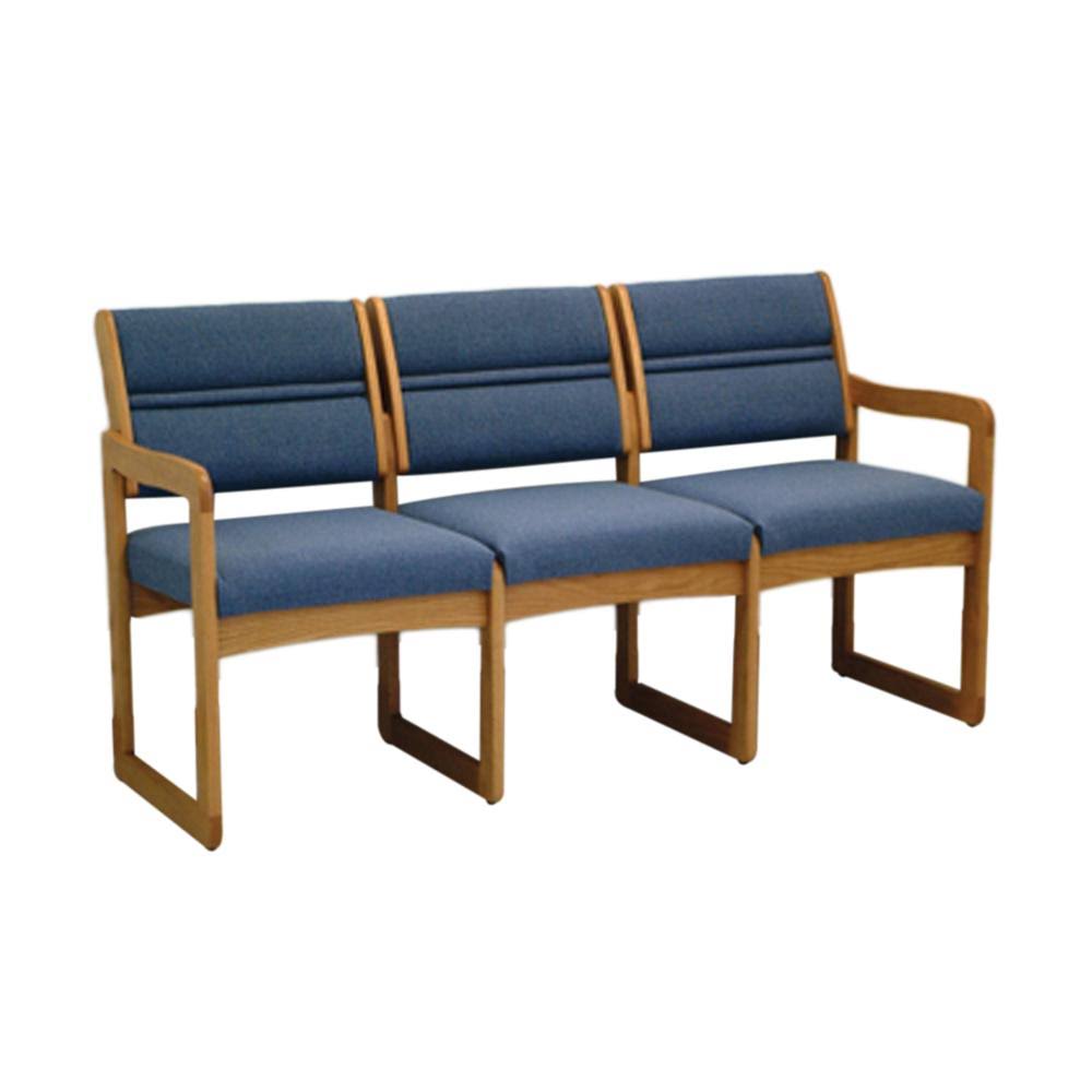 Powder Blue Three Seat Sofa E41766