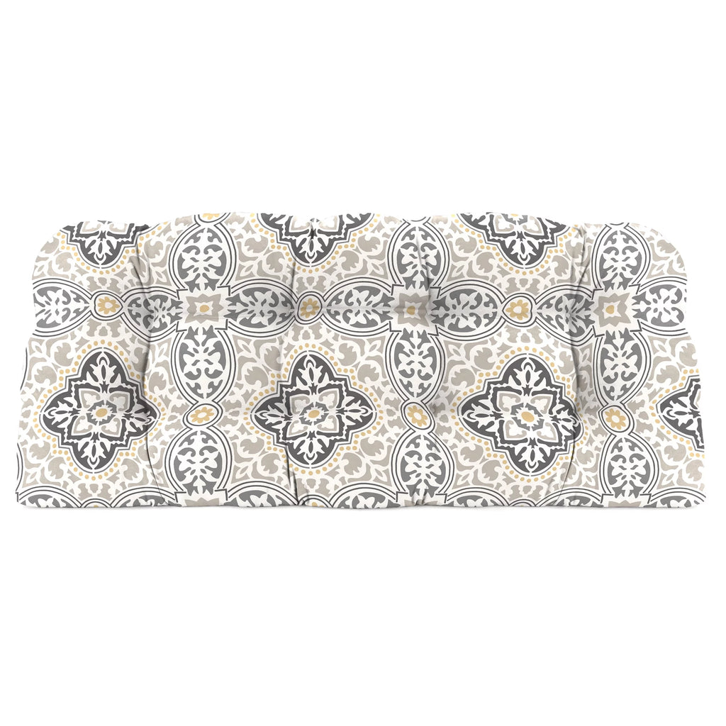 3-Piece Grey Tufted Outdoor Cushion Set F220885
