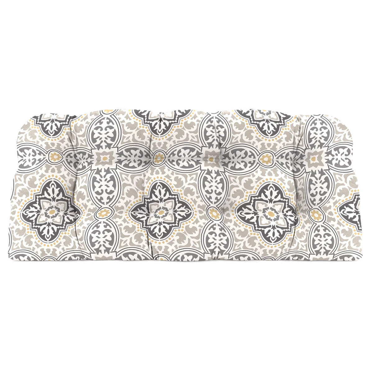 3-Piece Grey Tufted Outdoor Cushion Set F220885