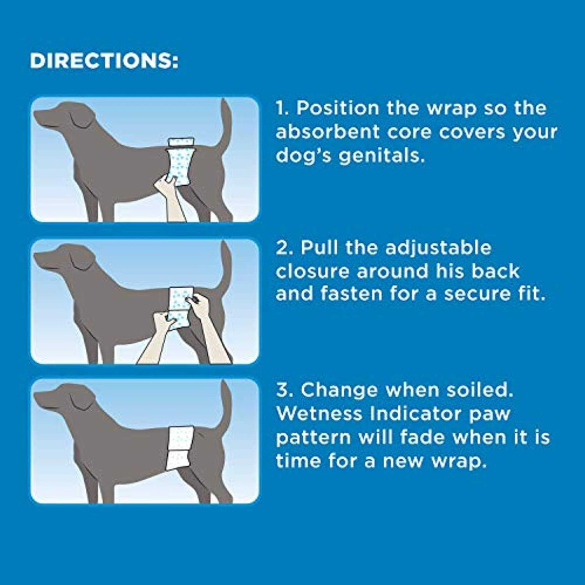 Disposable Male Dog Wraps S92378