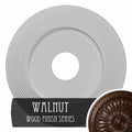 Hand-Painted Walnut Ceiling Medallion B191