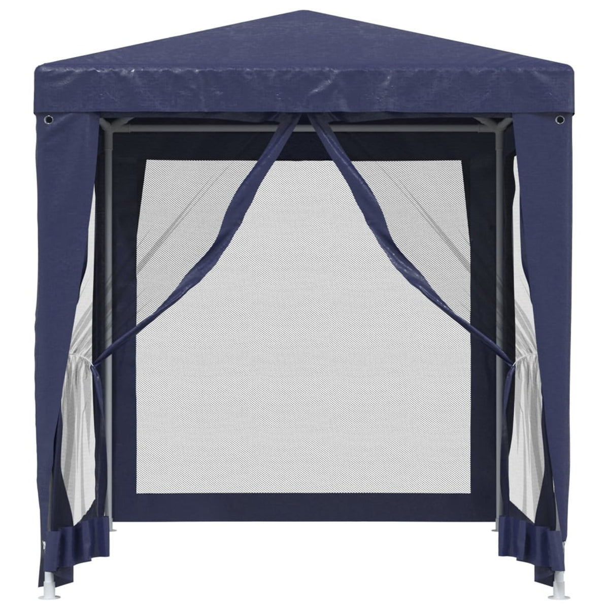 Blue Party Tent 4 Mesh Sidewalls 6.6'x6.6' HDPE Y452