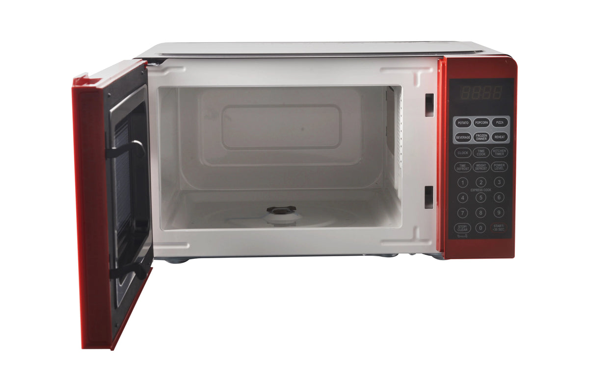 Red Digital Microwave Oven V8838