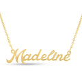 Gold Nameplate Necklace, 16 inches P59065