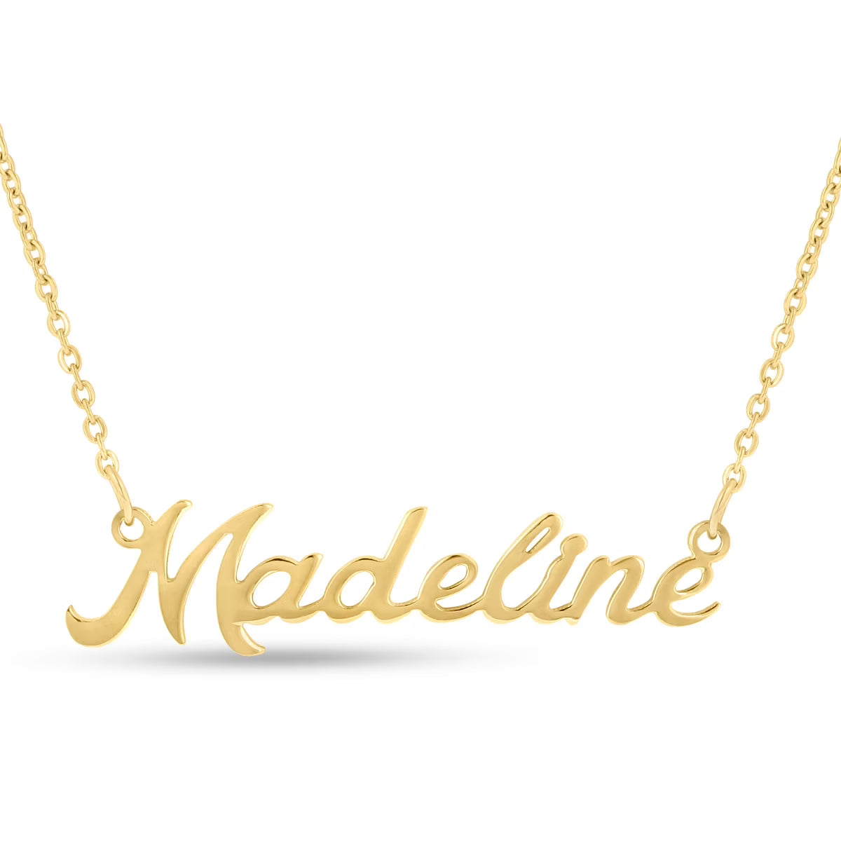 Gold Nameplate Necklace, 16 inches P59065