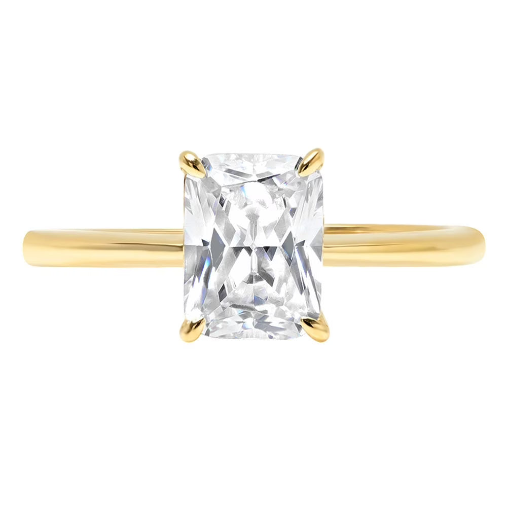 18K Yellow Gold Solitaire Engagement Ring G76420